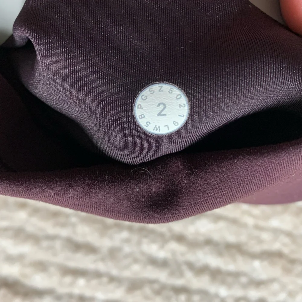 Lululemon In Movement 7/8 Tight Plum Shadow Purple Size 2